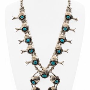 Silver and Turquoise Women's Necklace
